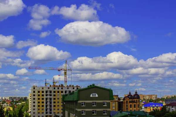 Beaux Nuages Air Sur Ciel Bleu — Photo