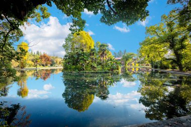 Abhazya, Yeni Athos birçok cazibesi olan eski ve güzel bir şehir: siyah kuğularla dolu bir gölet, eski bir manastır, bir şelale..