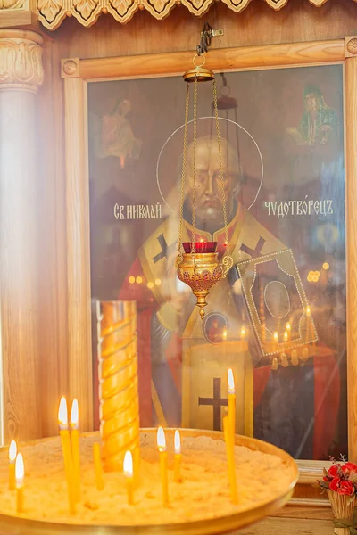 Εκκλησία Στο Μοναστήρι Bolshekulachye Περιοχή Omsk Σιβηρία Ρωσία Νικόλαος Θαυματοποιός — Φωτογραφία Αρχείου