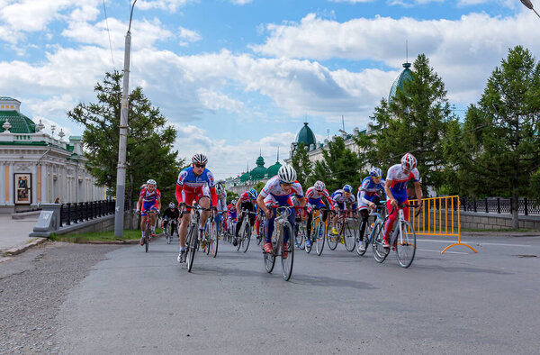Mass competitions of cyclists in the city of Omsk in Siberia have become a wonderful tradition to popularize sports and a healthy lifestyle