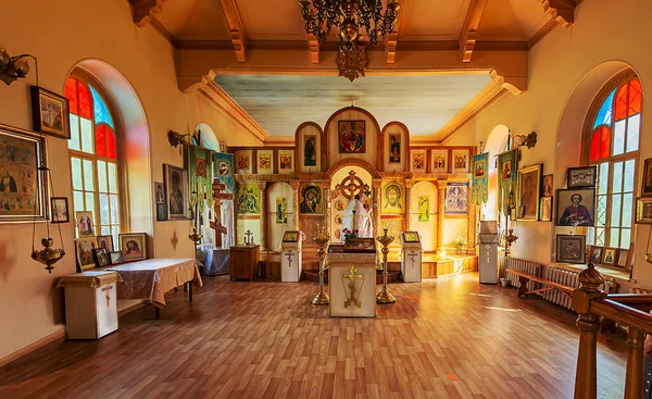 Templo Iconostasio Oración Cristianismo Dios Cristo Adoración Los Iconos Adoración —  Fotos de Stock