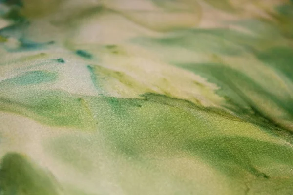 Batik Seide Schönheit Lieblichkeit Stoff Stoff Textilmalerei Wandbild Farbe — Stockfoto