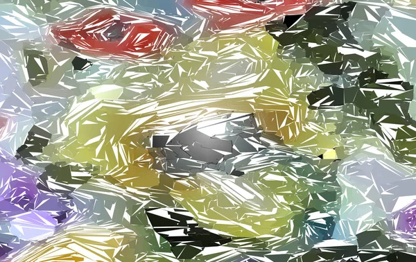Digitally Generated Image - colored broken glass — Stock Photo, Image