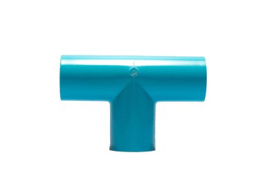 Beyaz arka plan üzerinde izole Pvc tee