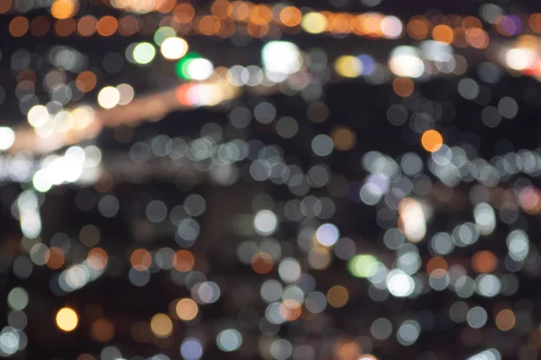 Night Light Bokeh City Scape Blur Abstract Background — Stock Photo, Image