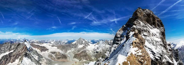 Matterhorn Visto Tyndall Situado Lion Ridge Panorama Matéria Suíça — Fotografia de Stock