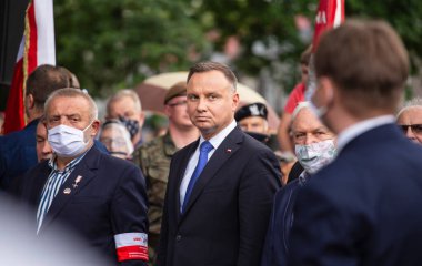 Radom, Polonya 26 06 2020. Andrzej Duda Polonya başkanı Radom 'u ziyaret etti.