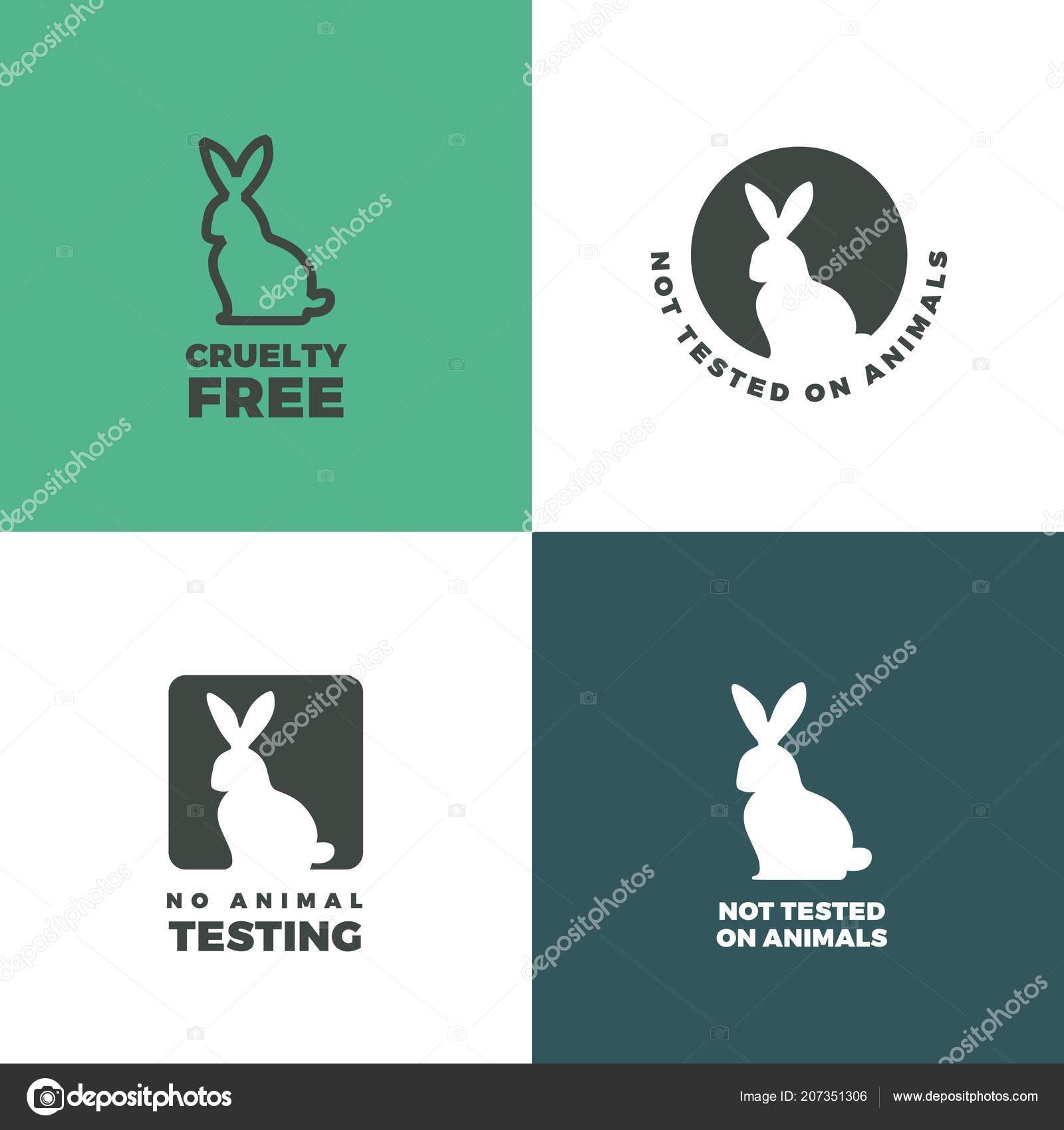 Set of icons with a rabbit as a symbol of animal cruelty free. Bunny icons  with titles Cruelty free, Not tested on animals, No animal testing Stock  Vector Image by ©Arelix #207351306