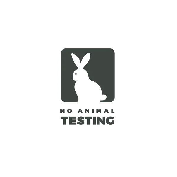 Hayvan simgesi tasarım test yok. Bunny simgesi, tasarımını sembolü bir etiket, logo veya damga kullanılan hayvanlar üzerinde test değil