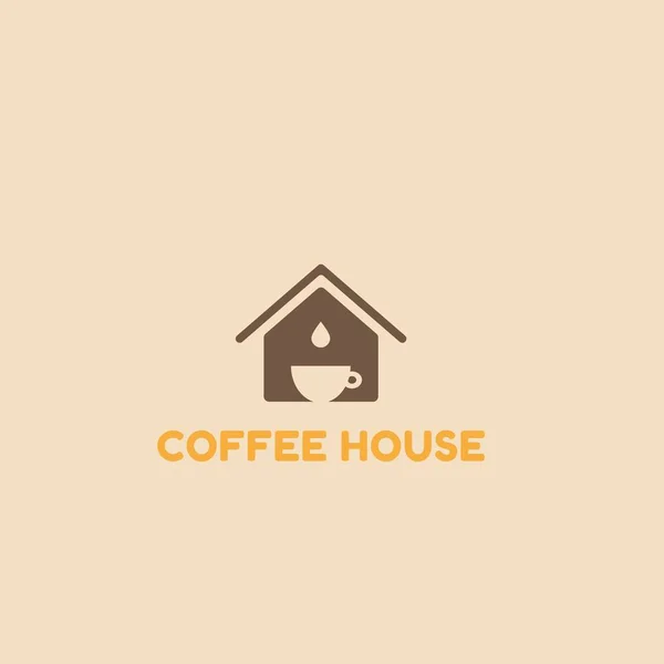 레스토랑, 카페, 메뉴, 커피 하우스와 쇼핑, 스티커에 대 한 글자와 커피 컵 아이콘. 커피 하우스 로고 디자인 서식 파일 — 스톡 벡터