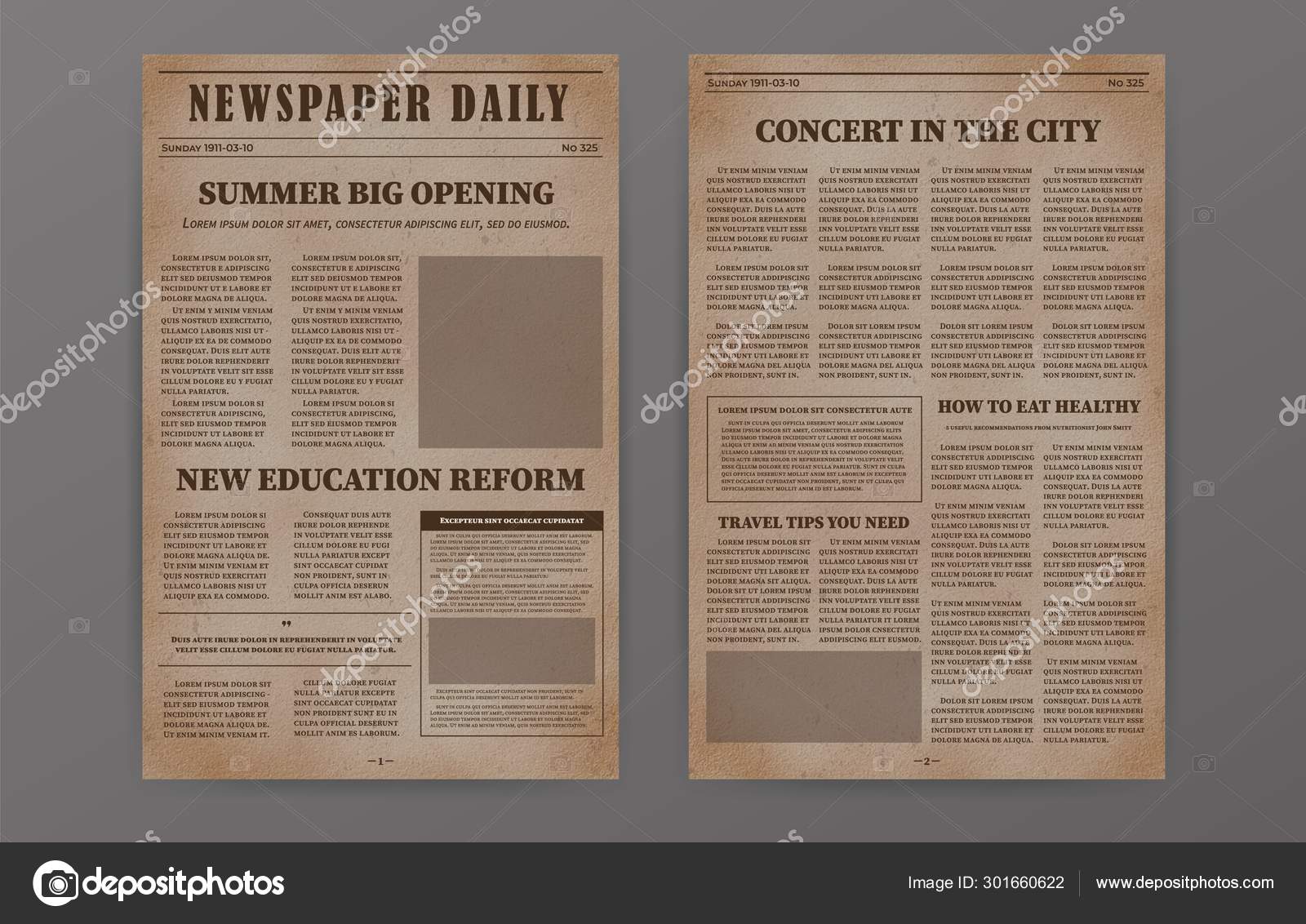 Old Paper Newspaper Template Vintage News Articles Old Design Vector Newsprint Magazine Set Brochure Newspaper Pages With Headline Retro Paper Grunge Journal Illustration Stock Vector Image By C Arelix Old Paper Newspaper Template Vintage News Articles Old Design Vector Newsprint Magazine Set Brochure Newspaper Pages With Headline Retro Paper Grunge Journal Illustration Stock Vector Image By C Arelix