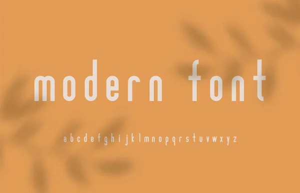 Modern alphabet lowercase letters. Creative typeface, minimal font for logo, fashion, digital, urban typography. Vector illustration — Stock Vector