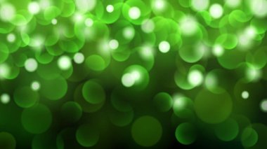 Koyu arka plan yeşil renkler bokeh etkileri ile