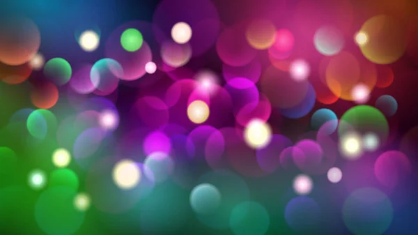 Fondo Oscuro Abstracto Con Efectos Bokeh Varios Colores — Archivo Imágenes Vectoriales