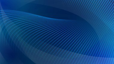 Eğimli yüzeyler ve yarı ton noktaları mavi renklerde arka plan