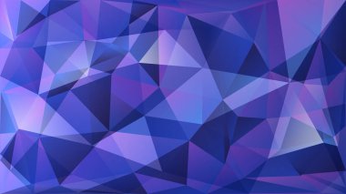 Poligonal arka plan mavi renklerde birçok üçgen