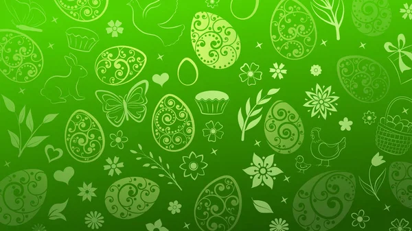 Background of Easter symbols — Stock Vector