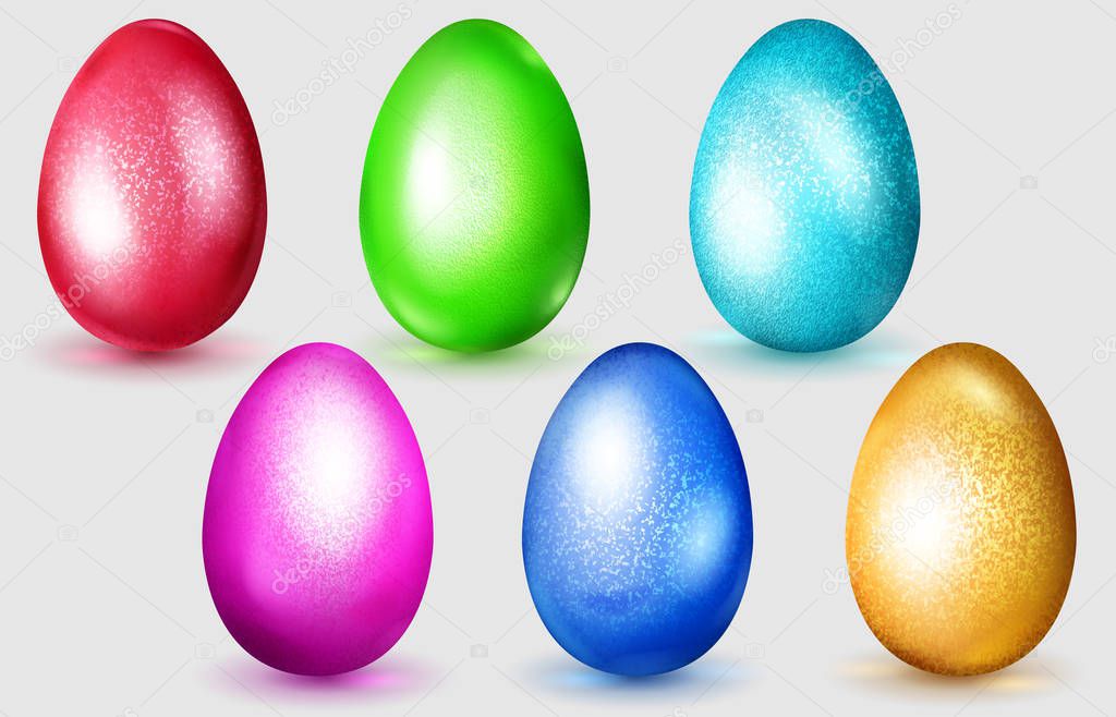 Set of Easter eggs