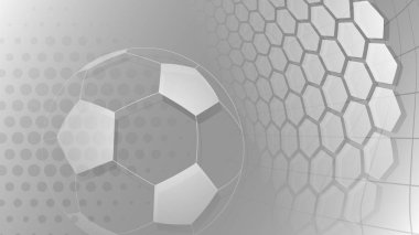 Futbol arka planda gri renkler