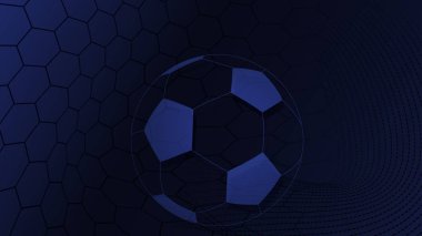 Futbol arka plan mavi renklerde