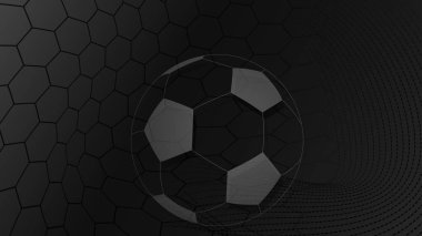 Futbol arka planda siyah renkler