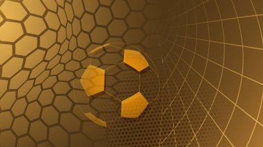 Futbol arka planda kahverengi renkler