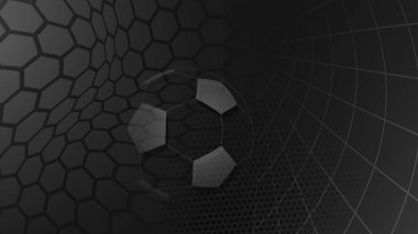 Futbol arka planda siyah renkler