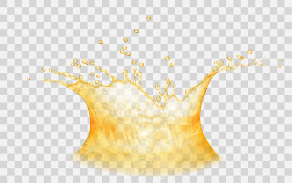 Splash of water with drops