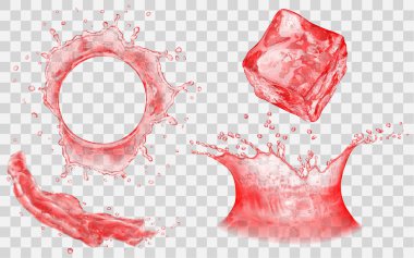 Su taç, sıçrama ve buz küp