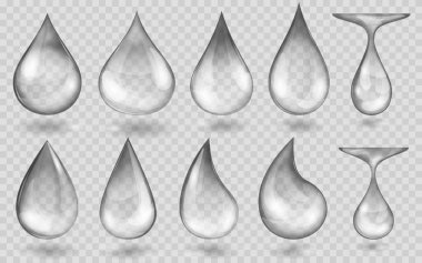 Saydam gri su damlaları