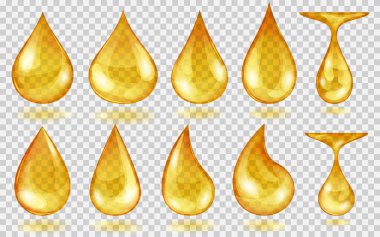 Saydam sarı su damlaları