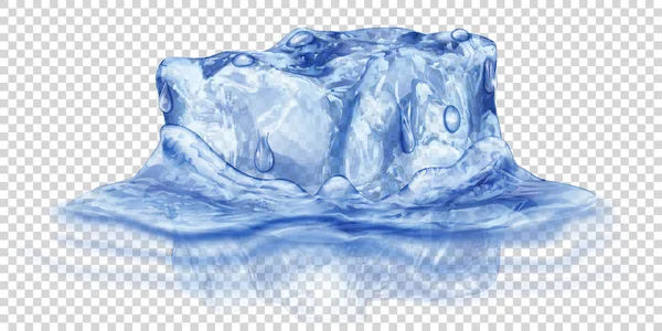 Ice cube-víz — Stock Vector