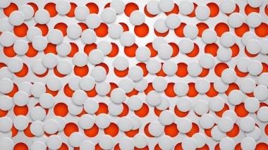 Gölgeleri olan deliklerin ve dairelerin arka planı