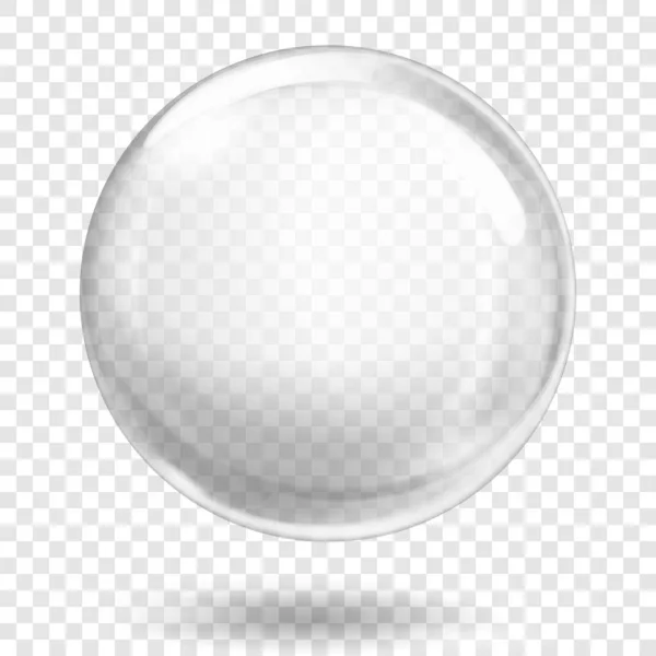 Transparent white sphere — Stock Vector