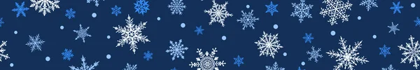 Świąteczny baner płatków śniegu — Wektor stockowy