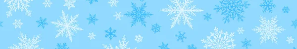 Świąteczny baner płatków śniegu — Wektor stockowy