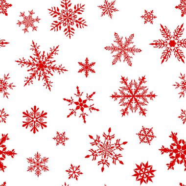 Noel Dikişsiz desen kar taneleri