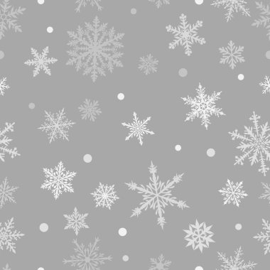 Noel Dikişsiz desen kar taneleri