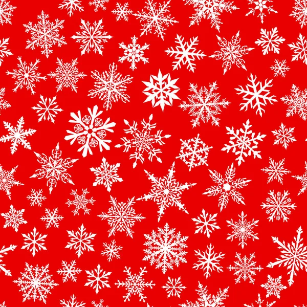 Boże Narodzenie bezszwowe wzór śniegu — Wektor stockowy