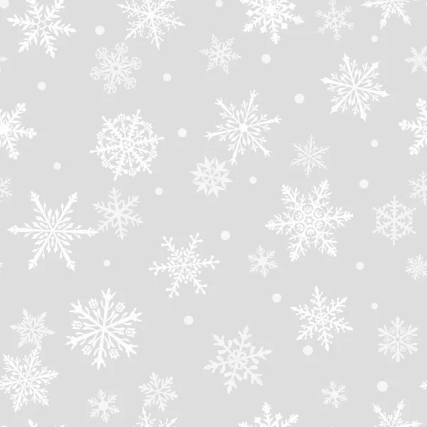Рождественский бесшовный узор снежинки — стоковый вектор
