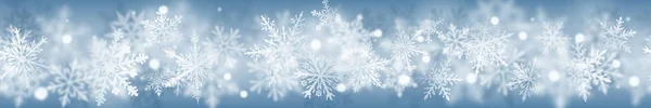 Χριστουγεννιάτικο πανό με χιονονιφάδες — Διανυσματικό Αρχείο