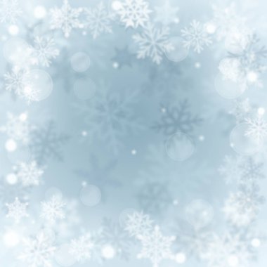 Defokus kar taneleri Noel arka plan