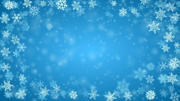 Рождественский фон снежинки
