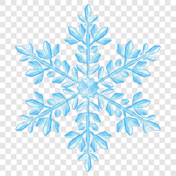 Büyük yarı saydam Noel kar tanesi