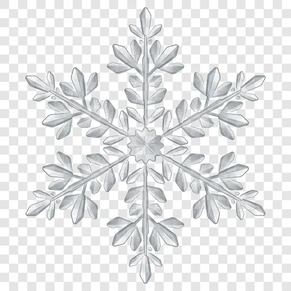 Büyük yarı saydam Noel kar tanesi