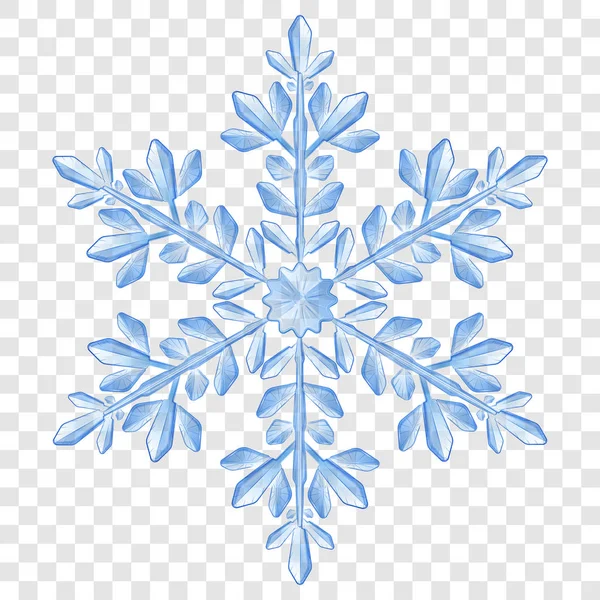 Büyük yarı saydam Noel kar tanesi