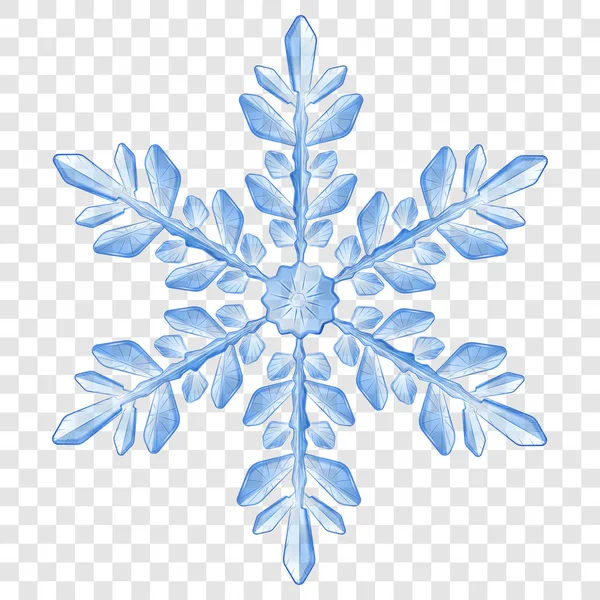 Büyük yarı saydam Noel kar tanesi