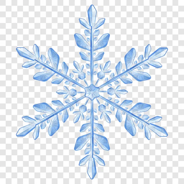 Büyük yarı saydam Noel kar tanesi