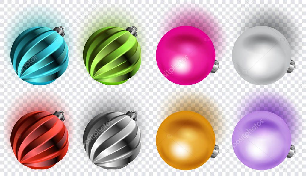 Set of Christmas balls