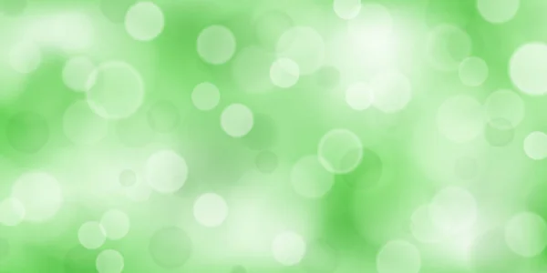 Fundo Abstrato Com Efeitos Bokeh Cores Verdes Claras — Vetor de Stock